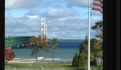 Bridge and Lake View/ Two queen beds