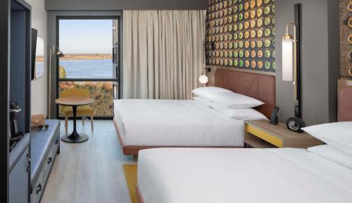 Queen Room with Two Queen Beds and River View