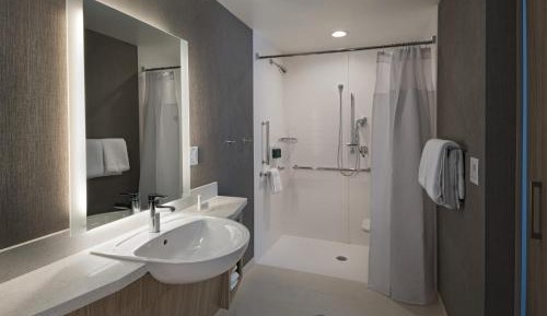 King Suite with Roll-In Shower - Mobility Accessible