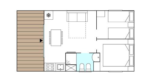Deluxe Mobile Home with Kitchenette (5 Adults)