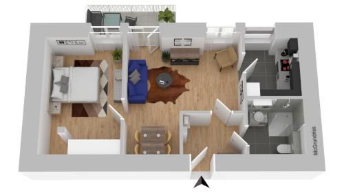 Apartment with Balcony