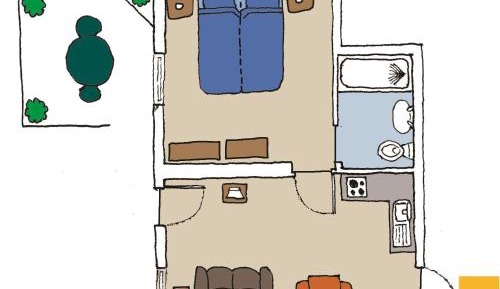 Apartment with Shower