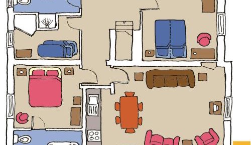 Three-Bedroom Apartment