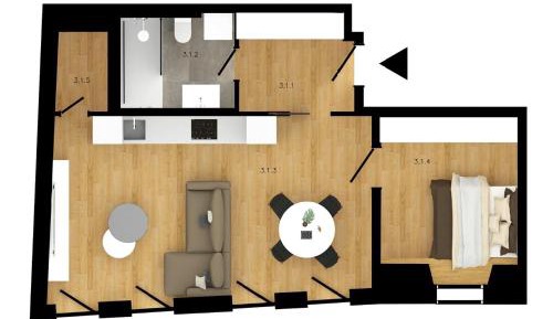 One-Bedroom Apartment
