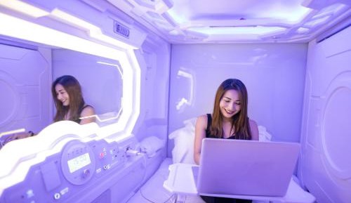 Female Single Capsule Shared Bathroom