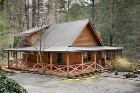 Wiley Cabin | Quintessential Cabin Nestled Above a Rushing Creek