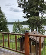 Douglas Lake Villa | Lakeside Log Home at Glimpse Lake B.C. Merritt