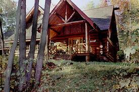 Saranac Lake House | Gorgeous Log Home on Moody Pond in Saranac Lake NY