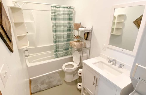 Throckmorton Cottage | Cow Co. Cottages - One Block Away From Downtown Shopping, Dining, & More!