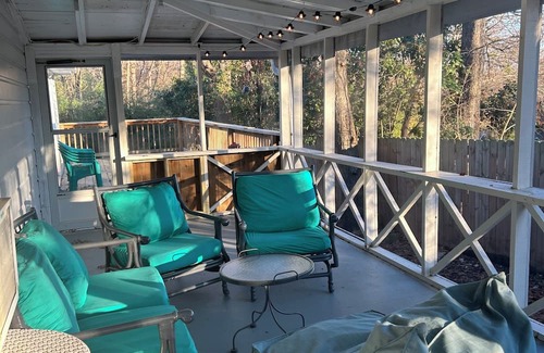 Pottsboro House | Charming 2-bedroom house with WiFi and AC with private drive and insulated shop.