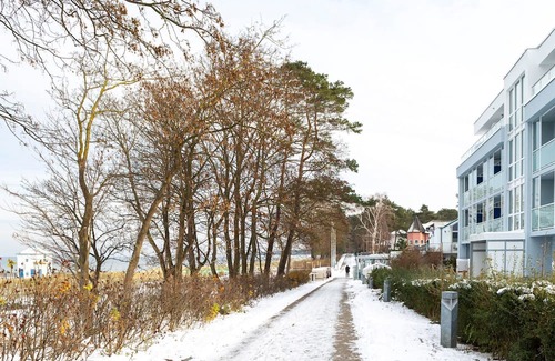 Lubmin House | Zimmer Stammhaus seitlicher Meerblick - Hotel Seebrücke
