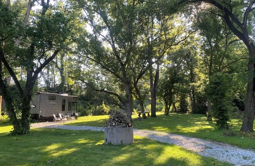 Indianapolis House | Enchanting Tiny Home on Two Wooded Acres with Water Access in Indianapolis