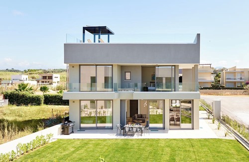 Pyrgos Psilonerou Villa | 2 Steps Restaurants/supermarkets & Maleme Beach/no car Needed /new Built Villa