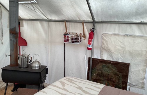 Turtletown RV Rental | Cozy tent with all conveniences of home
