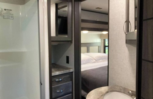 Rockport House | Anchored RV at Holiday Beach