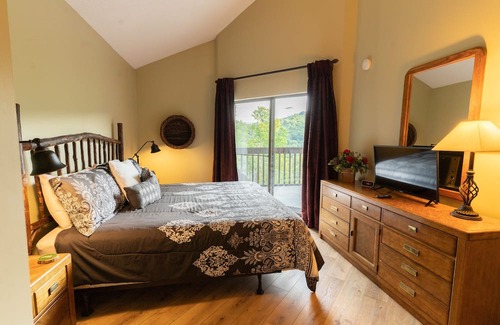 Chalet Village Condo | Comfortable, classy condo with view of Mt. LeConte.