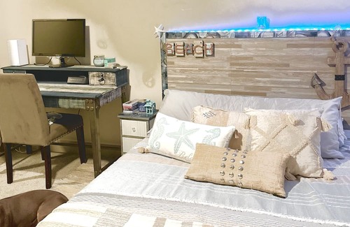 Braintree House | Luxurious private bedroom & full bath awaits you with soaking tubs, pool, gym…