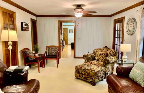 Stone Mountain House | Private acreage with in-ground pool, sunroom, & two kitchens - dog-friendly
