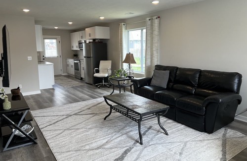 Fremont House | 2 bed, 1 office near Splash Station, Lakes, and Midland University