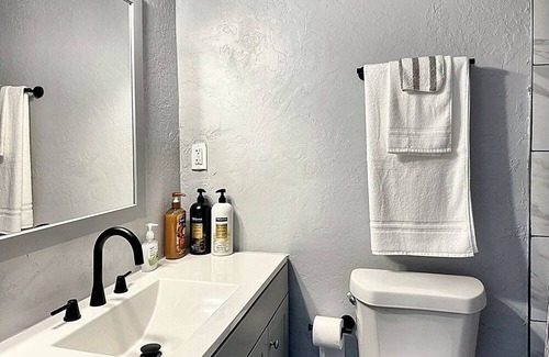 Central Oklahoma City Apartment | Sunshine & Serenity| Prime Location | Stylish Kitchen & Rainfall Shower