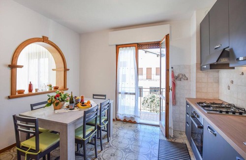 Lamon Apartment | Look forward to a wonderful view of the countryside in this vacation apartment.