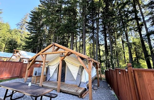 Idleyld Park RV Rental | Glamping! Luxury Family Size Tent, Douglas County, Oregon
