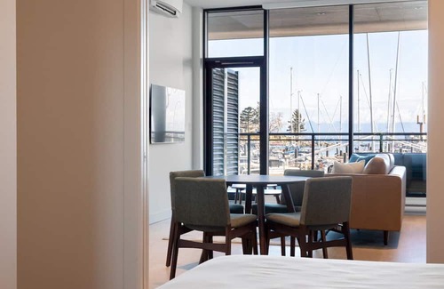 Regional District of Nanaimo Apartment | Suite 105 - One-Bedroom Oceanview King Suite | Pet Friendly