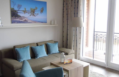 Borgerende Apartment | Exclusive Baltic Sea suite with fantastic sea view and pool/wellness area
