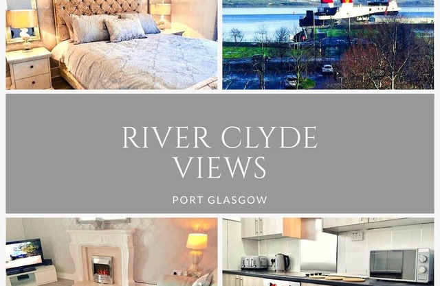 RIVER CLYDE VIEWS - PRIVATE APT, SWIMMING POOL, FITNESS GYM, SAUNA, STEAM ROOM.