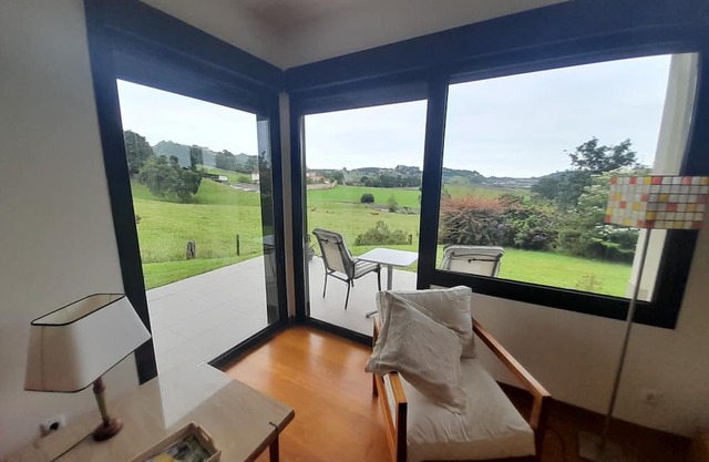 Casa Cima with stunning views of Ribadesella and surroundings.