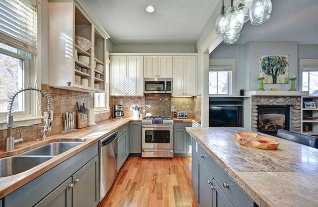 This peaceful 4-bedroom, 3.5-bathroom residence sleeps up to 13 guests