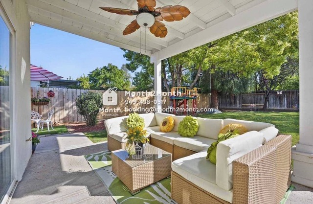 Back Yard with Lawn & Dedicate Office & Single-Story