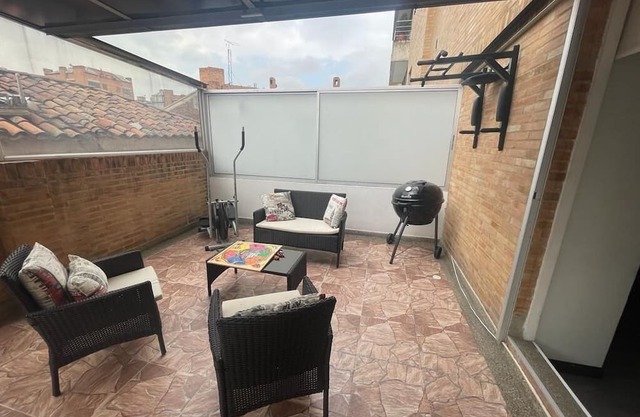 680 Sq Ft. 3 bedrooms and 1 terrace full apartment.