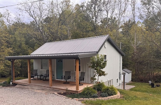 Relax in Nature in a Modern Country Retreat with a Fire Pit and Full Amenities