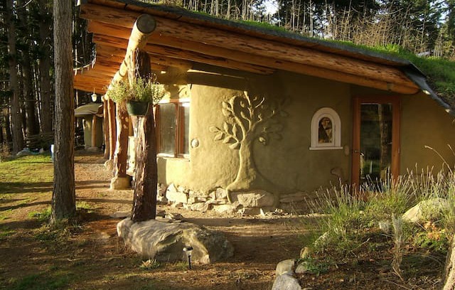 Mayne Island House | Picturesque and unique cob home on organic farm