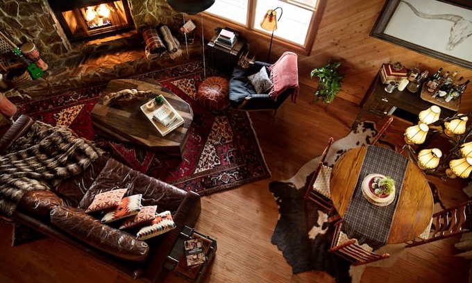 Wiley Cabin | Quintessential Cabin Nestled Above a Rushing Creek