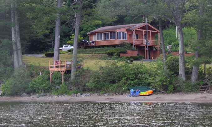 Schroon Lake Cabin | Escape to the Lake and Relax on the Private Beach