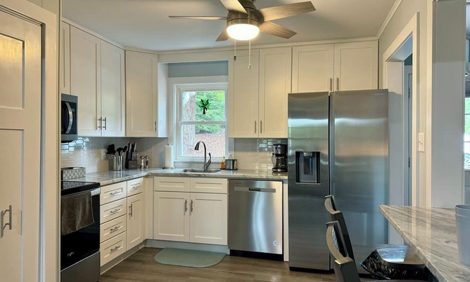 Old Fort House | Completely remodeled 2-bedroom home with fire pit. 3 miles from Old Fort.