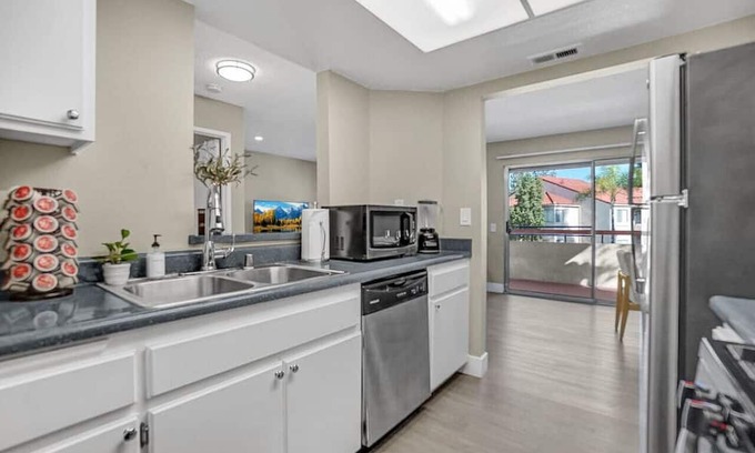 Colton Apartment | 2BR/2BA Queen Suite Apartment with Pool View