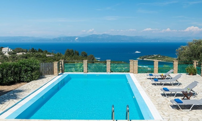 Gaios Villa | Superb Paxos Villa | 2 Bedrooms | Villa Kazekage | Breathtaking Sea/Gaios Views and Private Pool | Loggos