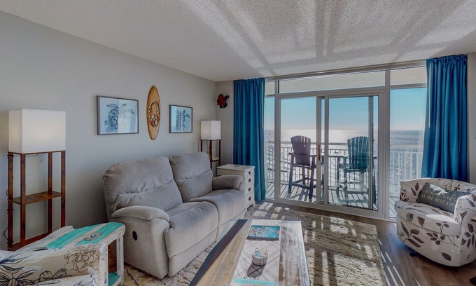 Crescent Beach Condo | Oceanfront at Baywatch Resort-Newly Remodeled-Luxury 1b/1b-Sleep5-Pools