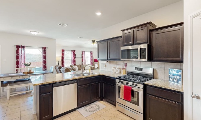 Crowley House | Delightful dog-friendly retreat with pool, firepit, & peaceful yard