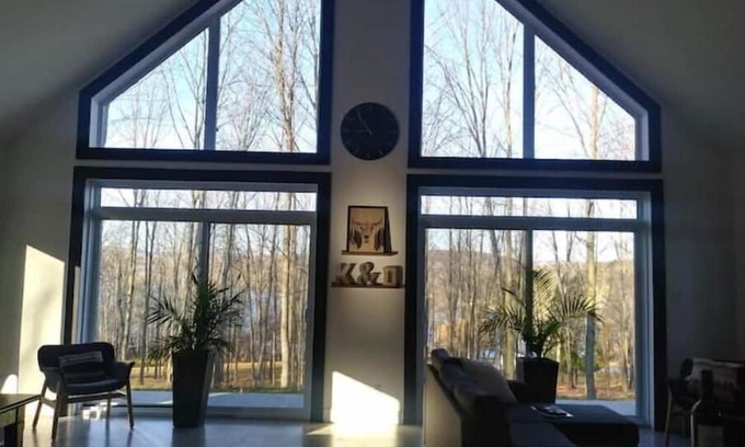 St-Ferdinand Ski Chalet | Chalet en Forêt Avec Plage