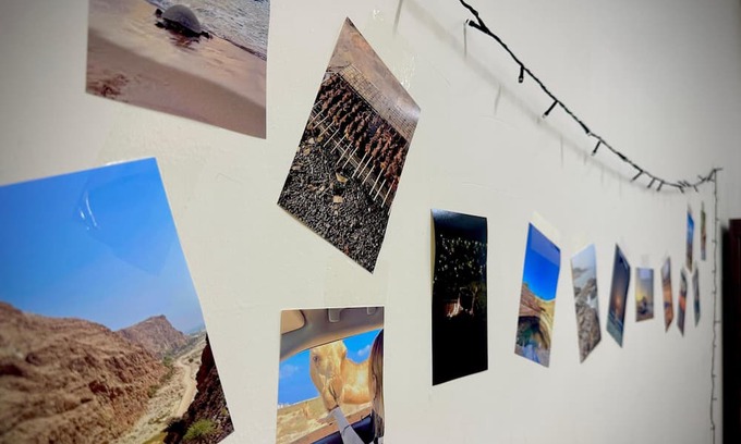 Seeb Apartment | Bedroom with an attached bathroom, shared kitchen in area with everything around