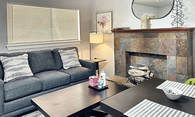 Central Oklahoma City Apartment | Sunshine & Serenity| Prime Location | Stylish Kitchen & Rainfall Shower