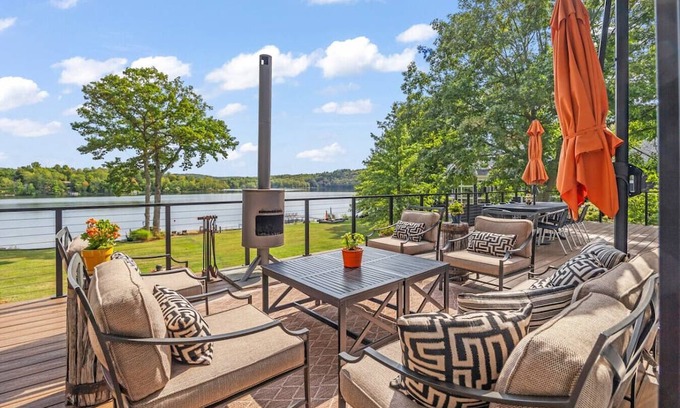 Copake Lake House | Lake Front Home with Private Beach Dock Golf and Views