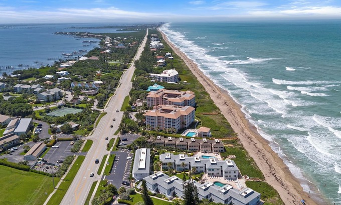 Stuart Condo | 2-bedroom condo on the beach in peaceful Hutchinson Island Stuart with WiFi, AC